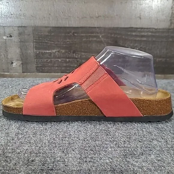 Birkenstock Betula Women Leather Perforated‎ Slides Sandal Shoe 9 Nar.